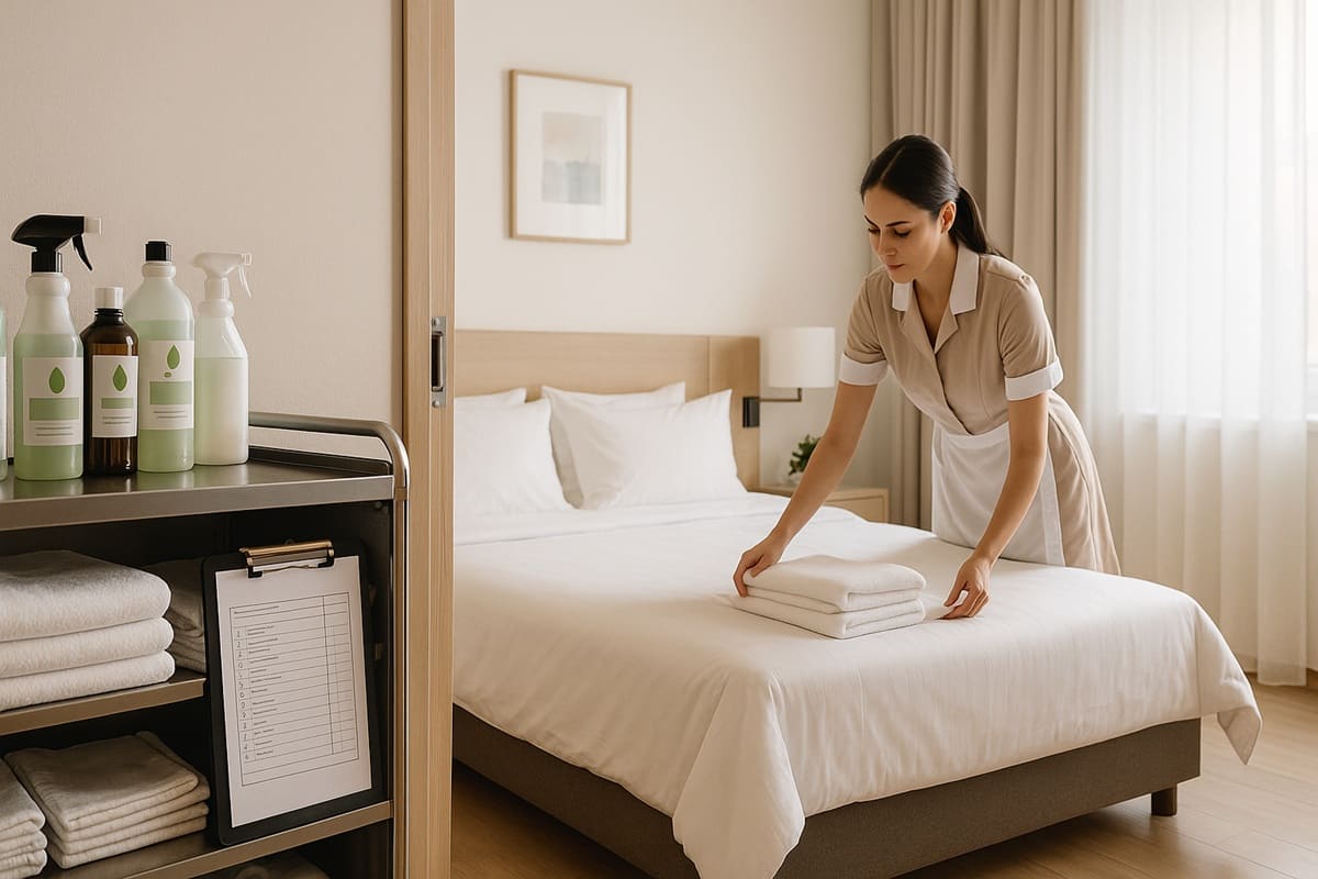 pulizia stanze hotel