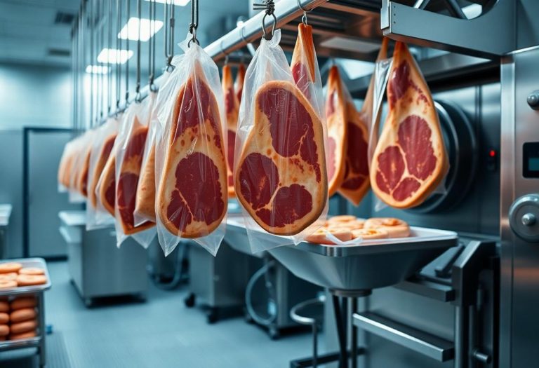 Zangole sottovuoto e massaggiatrici carne per industrie alimentari in Italia
